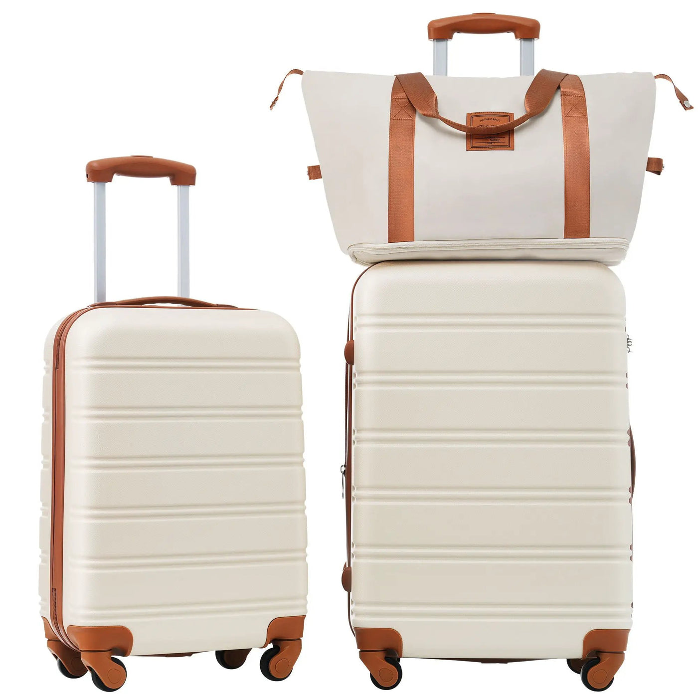 Hardshell Luggage Sets 2 Pieces + Bag Spinner Suitcase With Tsa Lock Lightweight 20" / 24" by HouseOfZazla