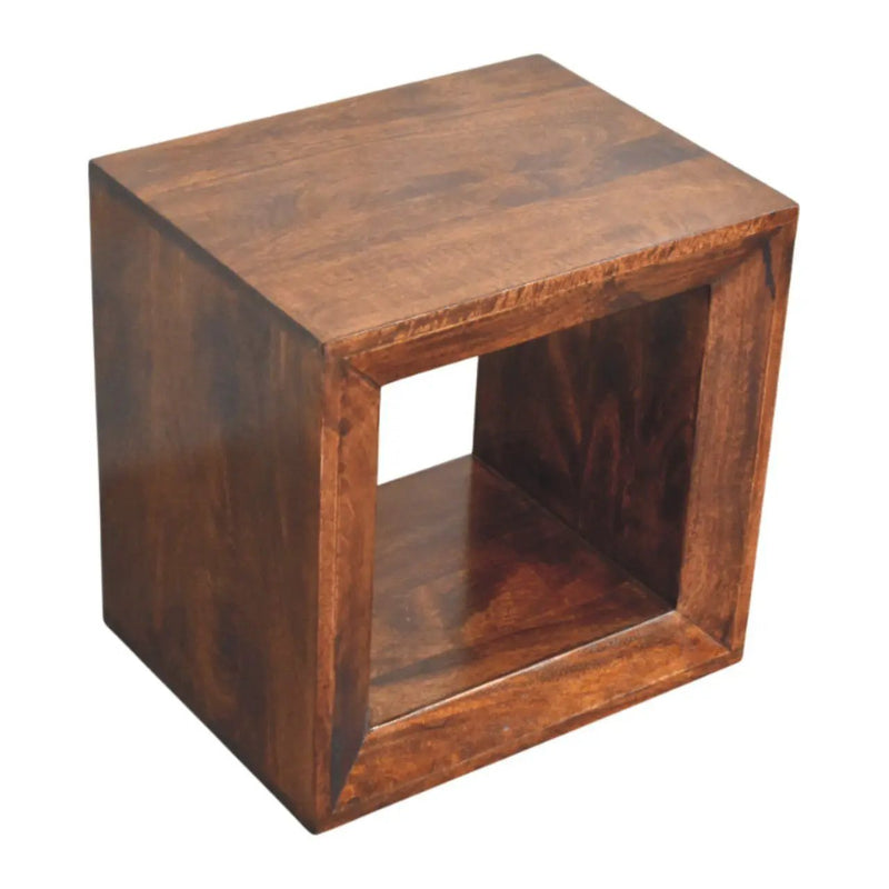 Solis - Open Side Table - Brown by HouseOfZazla