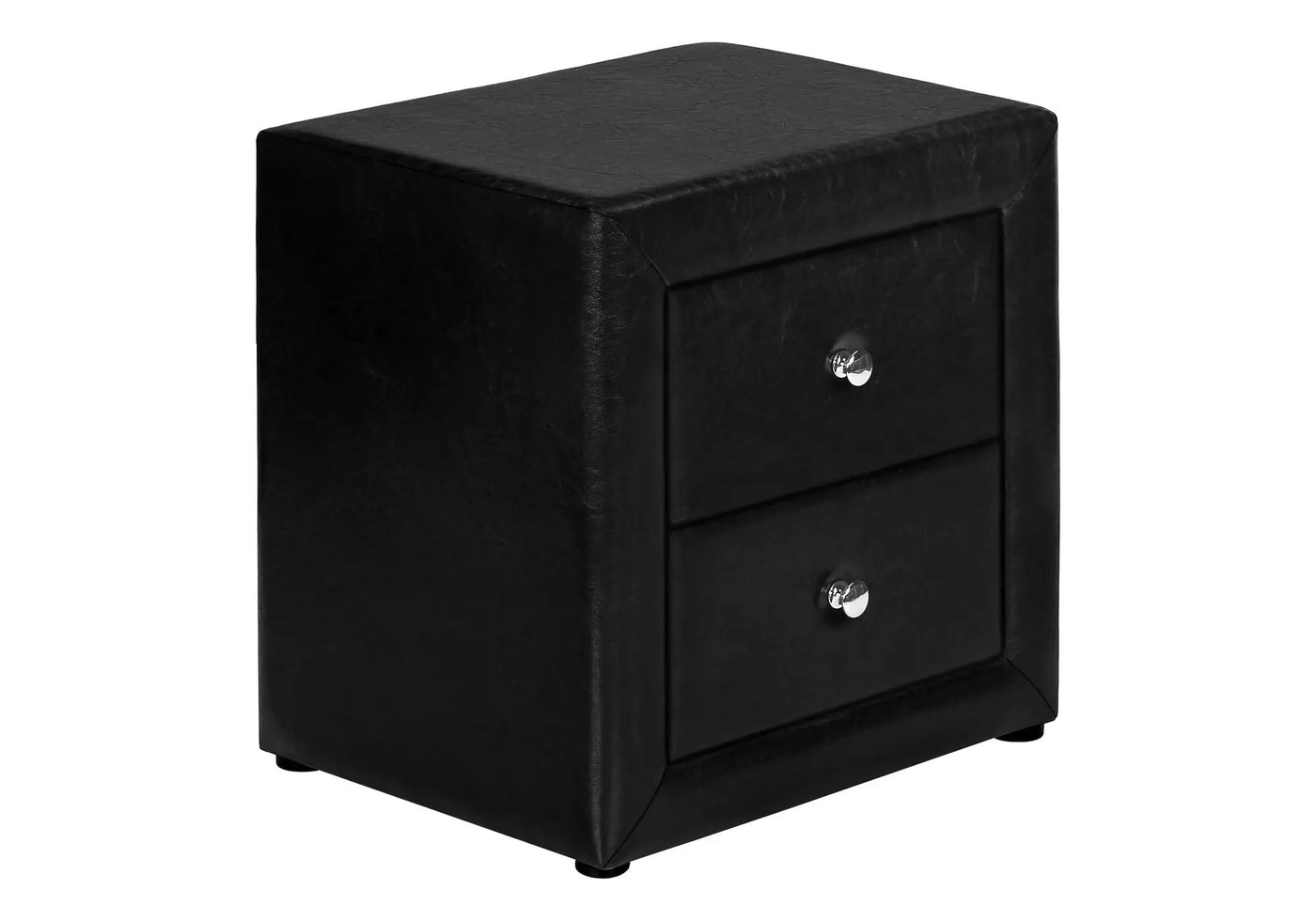 Nightstand With Storage Drawer, Upholstered, Transitional by HouseOfZazla