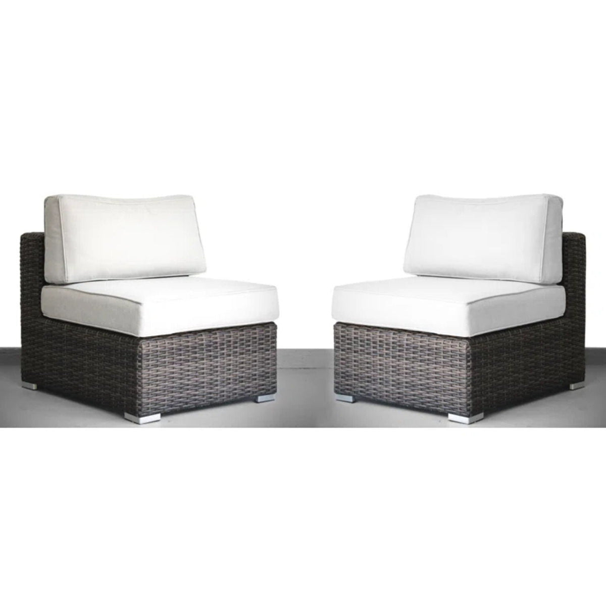 Seating Set With Cushions Handcrafted Wicker Design, photo 14 of 31