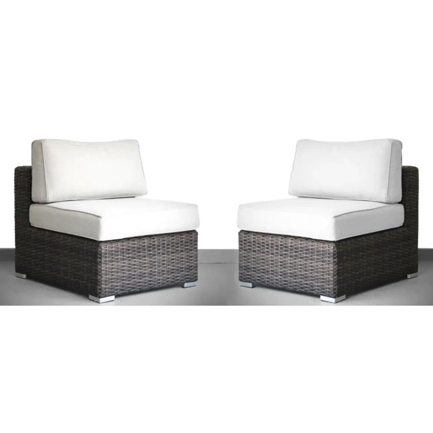 Seating Set With Cushions Handcrafted Wicker Design by HouseOfZazla