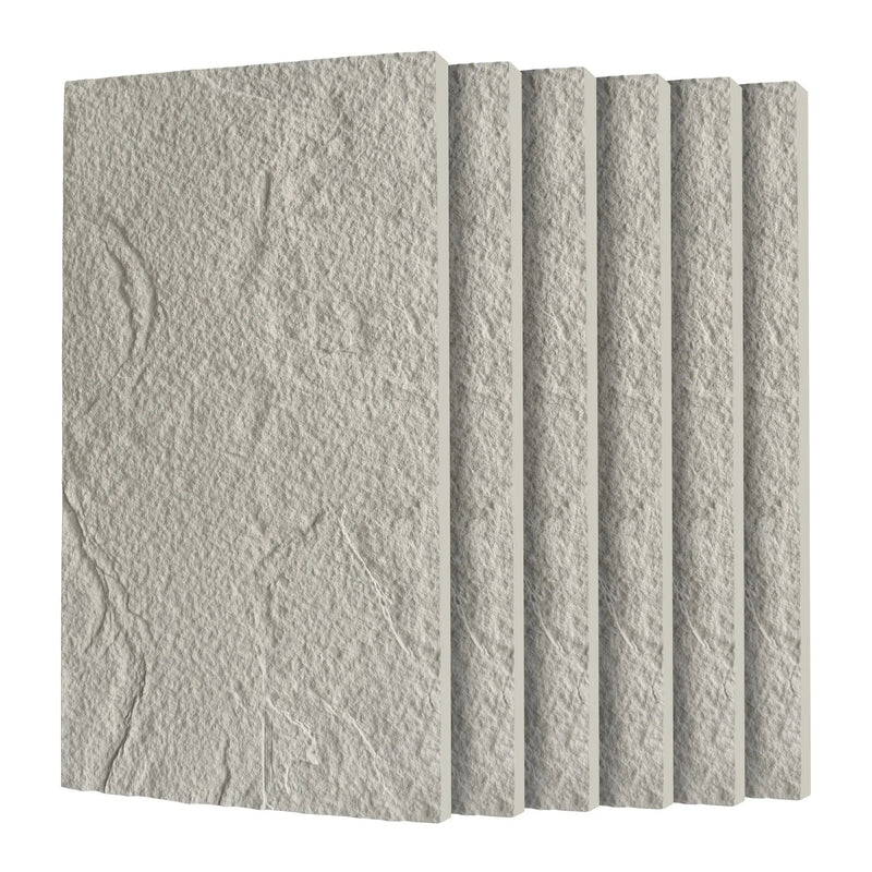 3D Faux Stone Wall Panels - 6 PCS PU Wainscoting by HouseOfZazla
