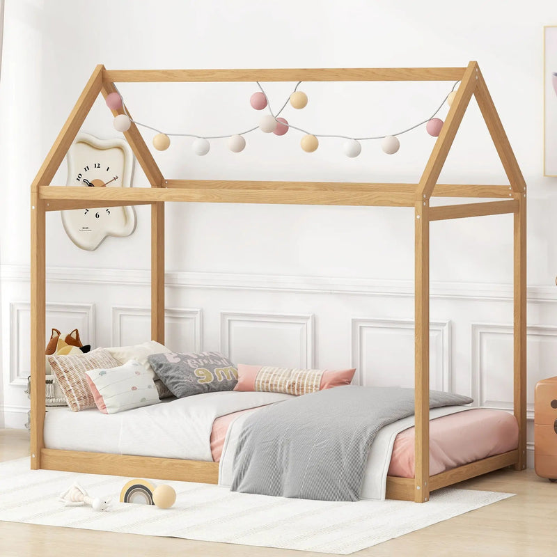 Wooden House Shaped Bed by Unique Piece Furniture