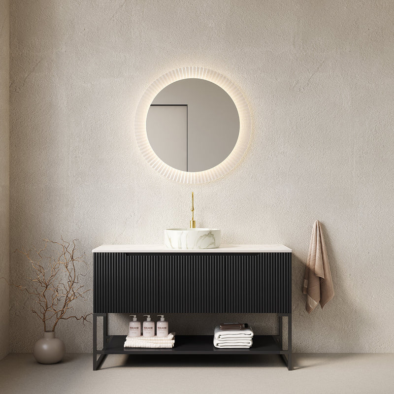 Tulio 48" Bathroom Vanity & Sink, Freestanding Storage Cabinet by HouseOfZazla