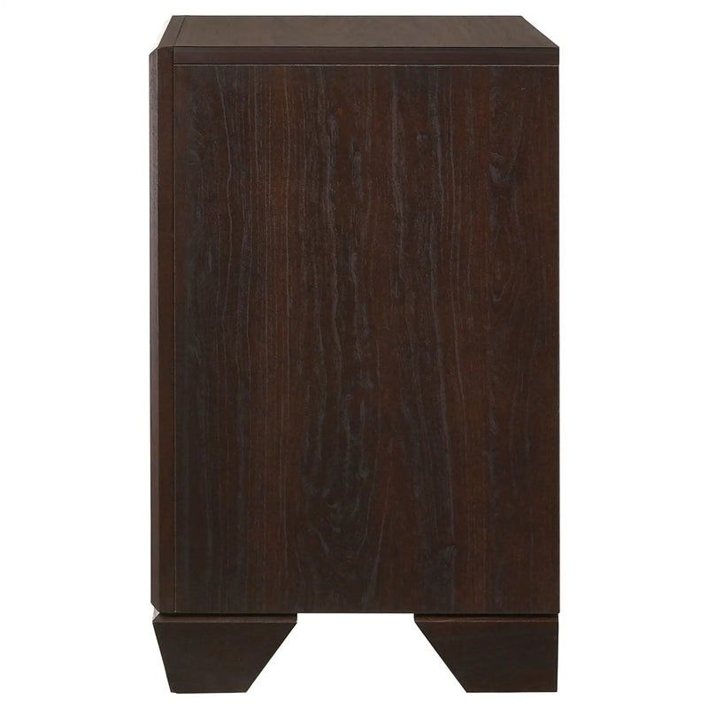 Kauffman 2-drawer Nightstand Dark Cocoa by Unique Piece Furniture