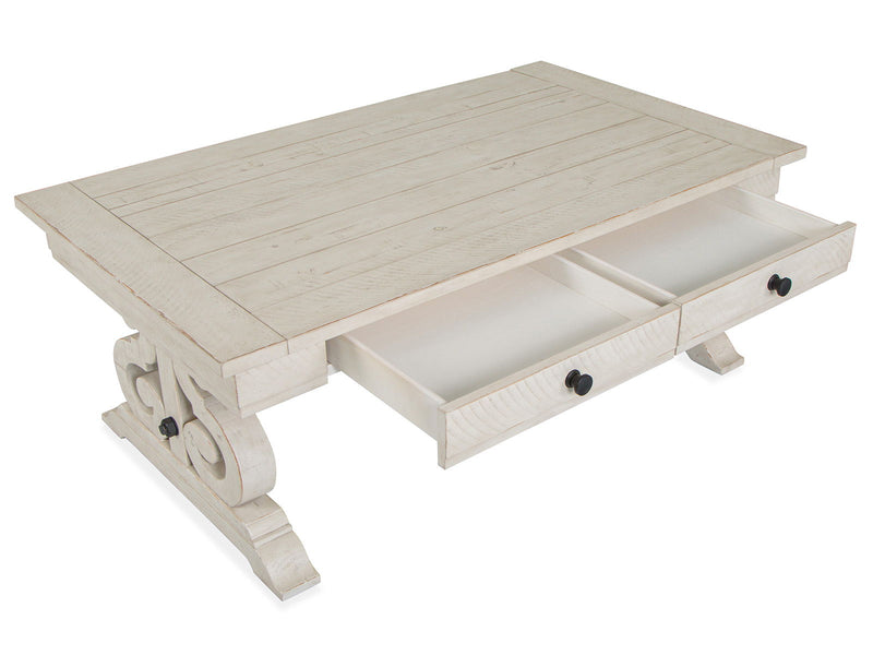 Bronwyn - Rectangular Cocktail Table - Alabaster, photo 2 of 7