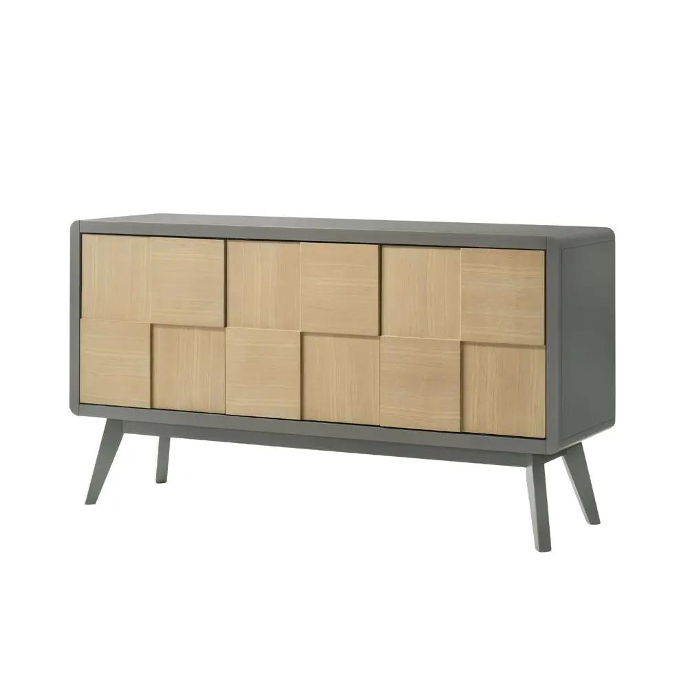 Blayde - Server - Light Gray & Natural by Unique Piece Furniture
