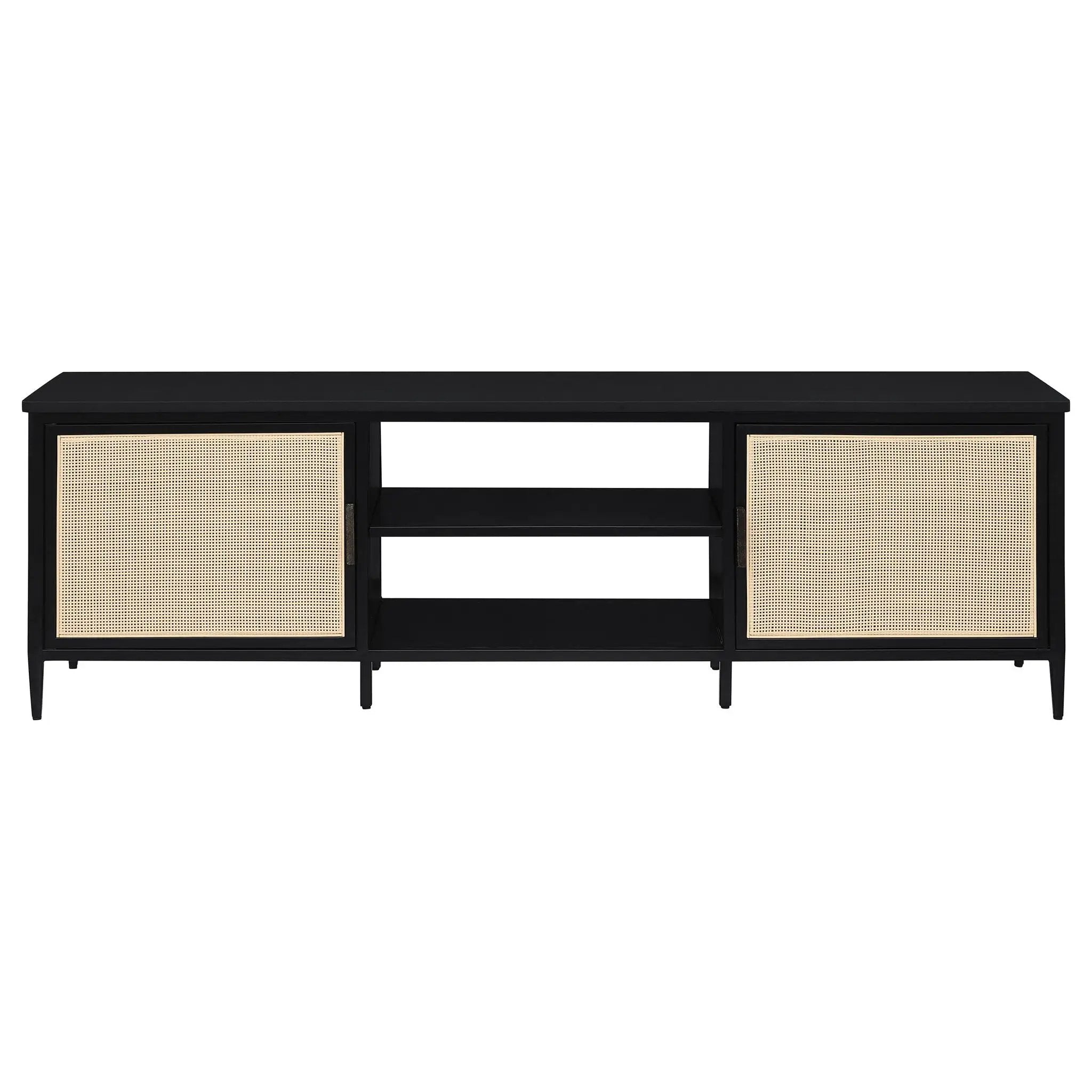 Amherst 2-door 70-inch Metal TV Stand Media Console Black by Unique Piece Furniture