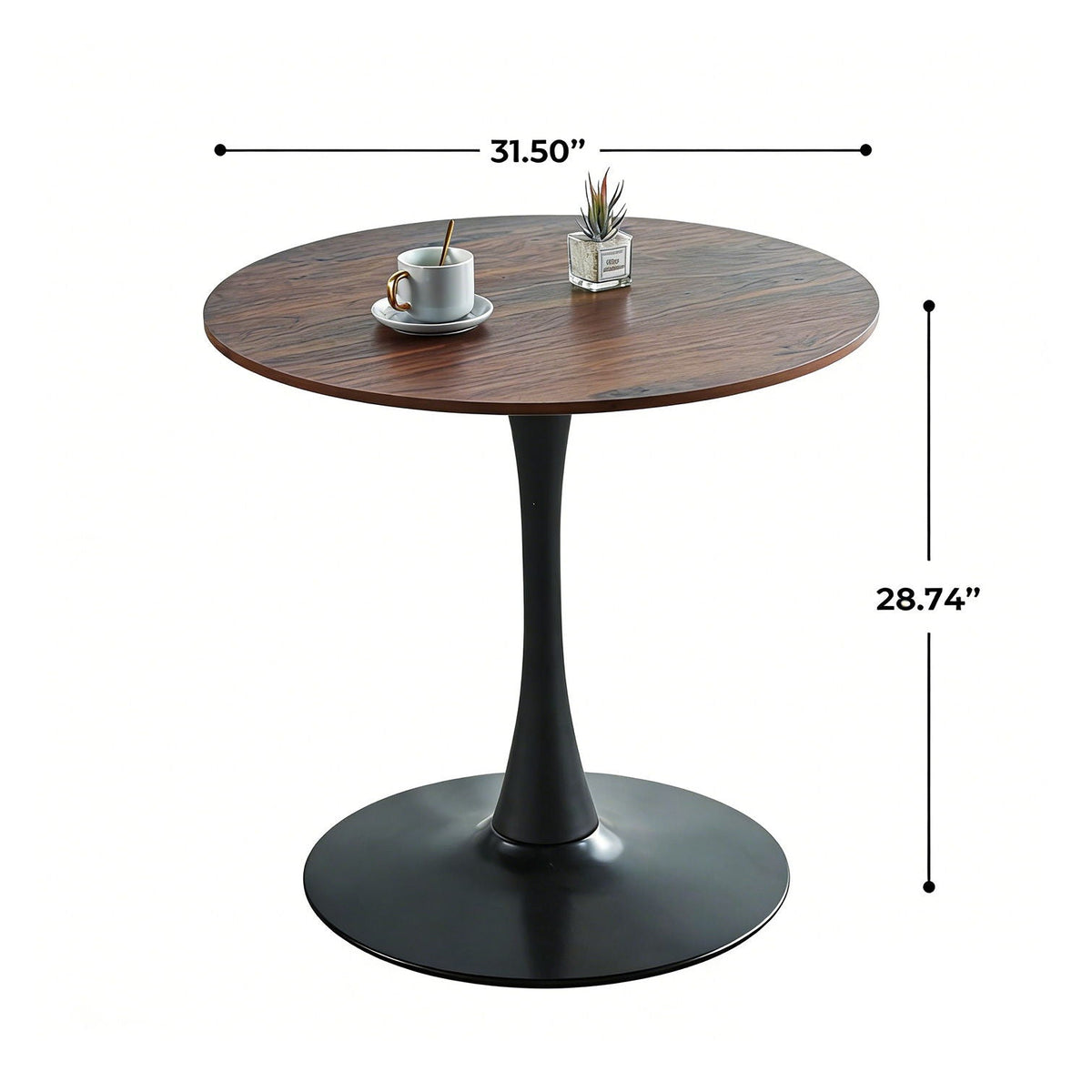 Mid-Century Tulip Dining Table with Round Top and Pedestal Base - Multiple Colors, photo 12 of 20