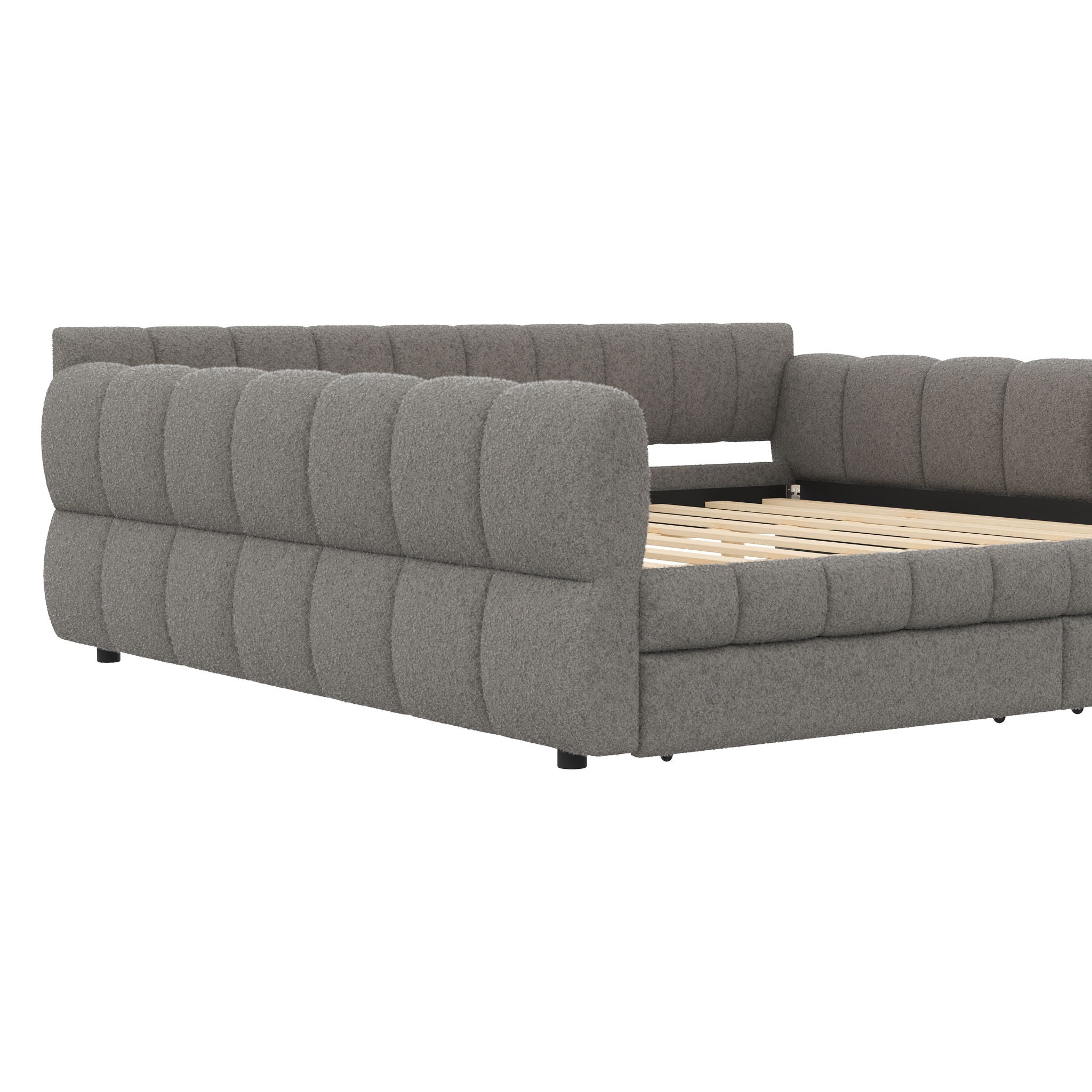 Upholstered Platform Bed With USB Charging And 2 Storage Drawers by HouseOfZazla