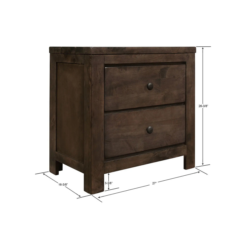 2 Drawer Nightstand - Brown by Unique Piece Furniture