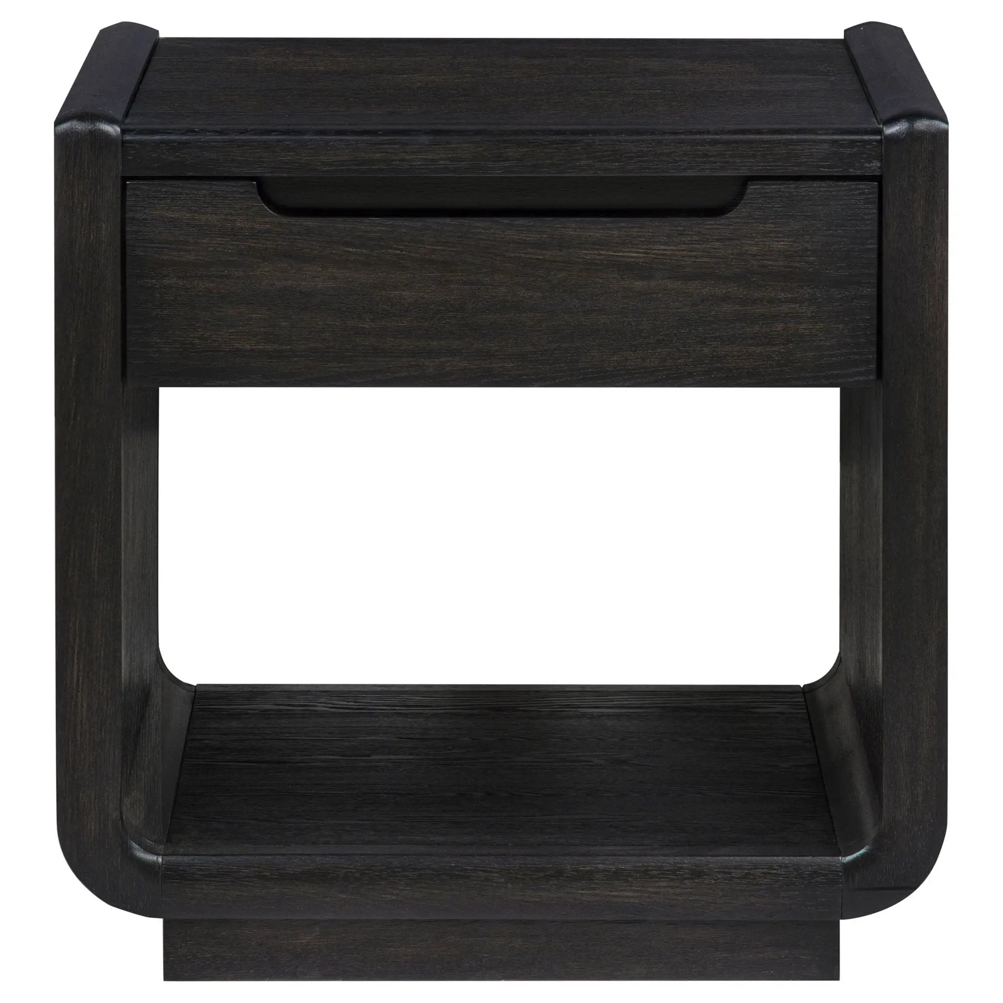 Leandro 2-piece Wood Coffee and End Table Set Burnished Black by Unique Piece Furniture