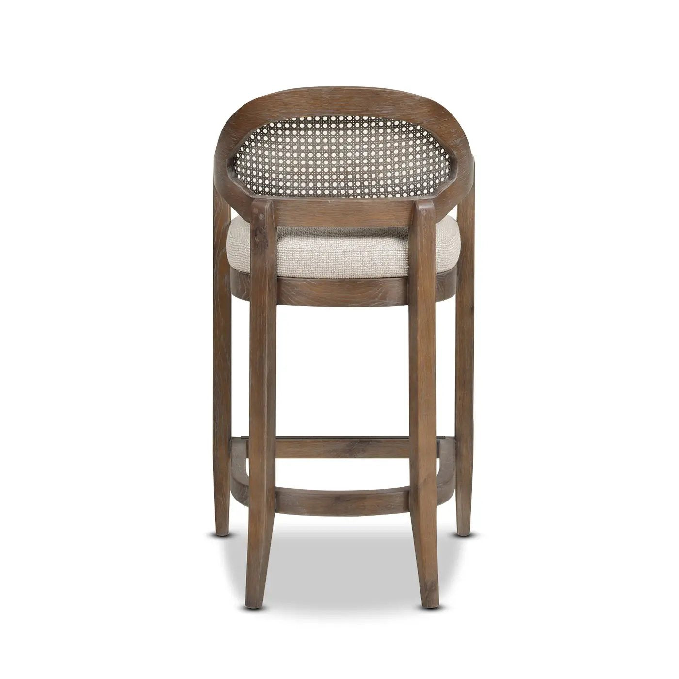 Americana - Mid-Century Modern Cane Back Counter Stool by HouseOfZazla