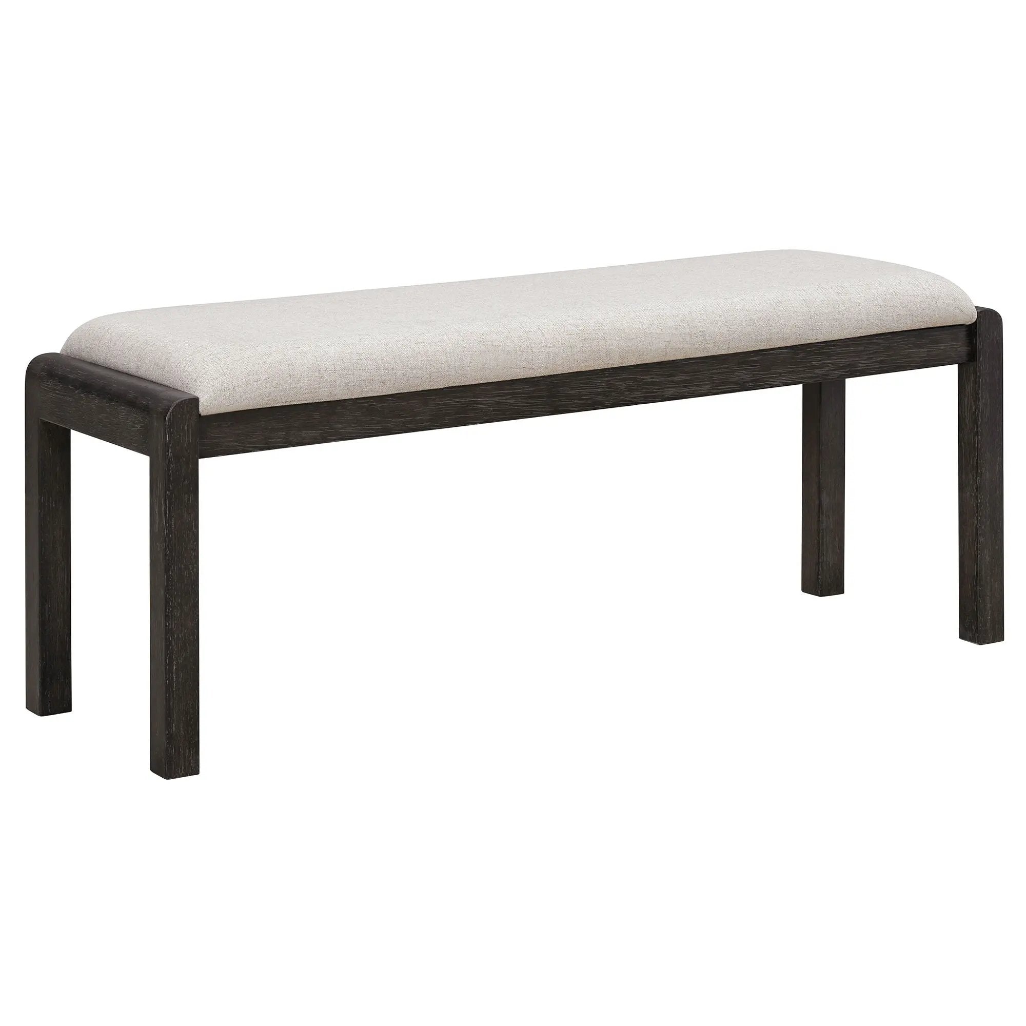 Extendable Dining Table Set With 4 Upholstered Chairs And 1 Bench