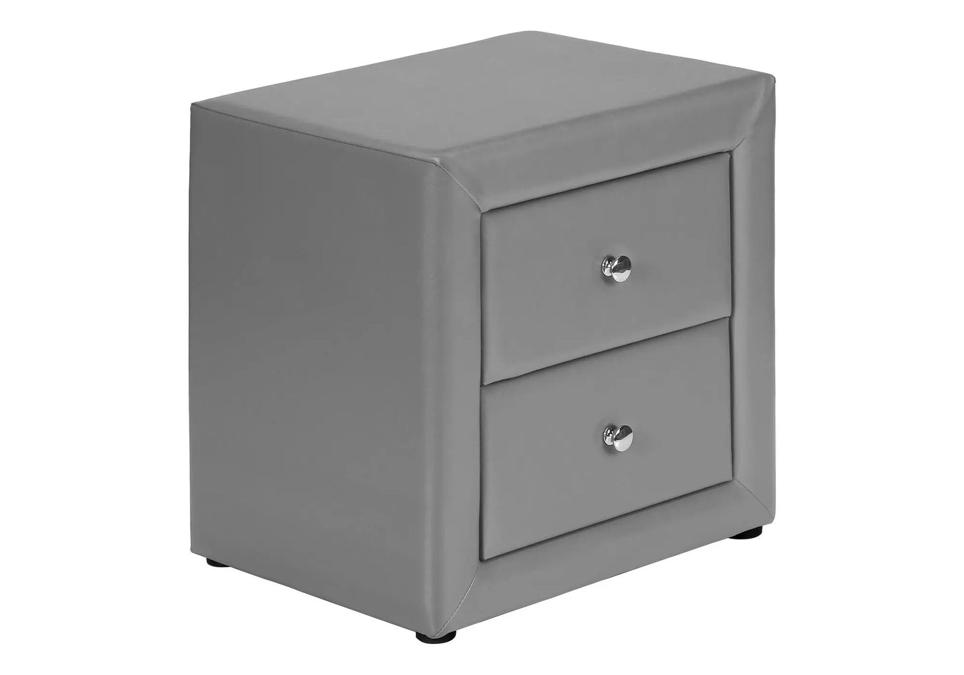 Nightstand With Storage Drawer, Upholstered, Transitional by HouseOfZazla