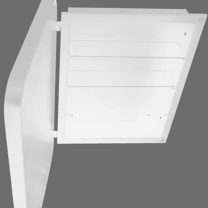 Recessed Metal Framed Medicine Cabinet With Mirror And Adjustable Shelves Wall Mirror With Storage For Bathroom by HouseOfZazla