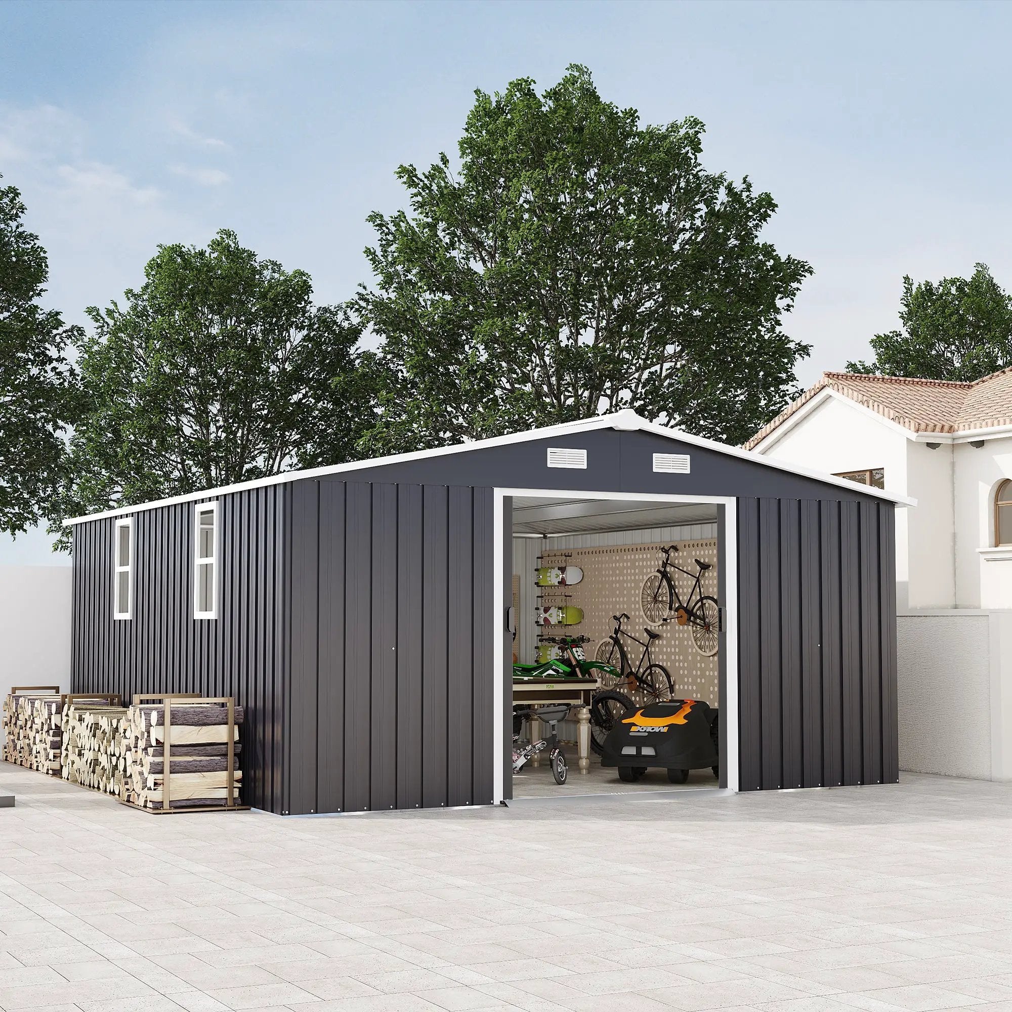 Campcraft 10x12ft Color Steel Plate Storage Shed by HouseOfZazla