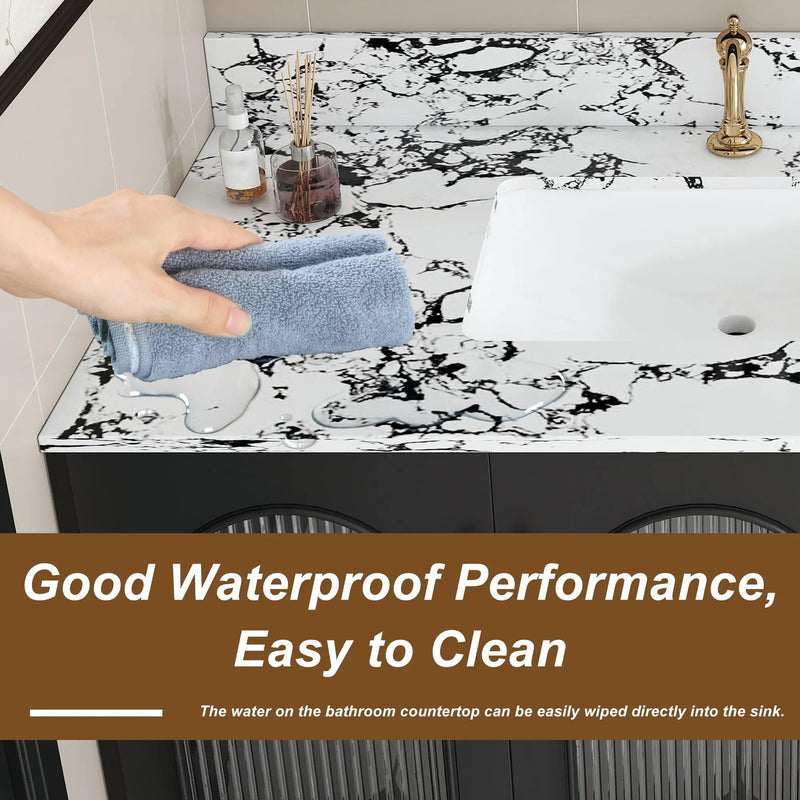 43"x22" Bathroom Vanity Top with Undermount Ceramic Sink and Backsplash by HouseOfZazla