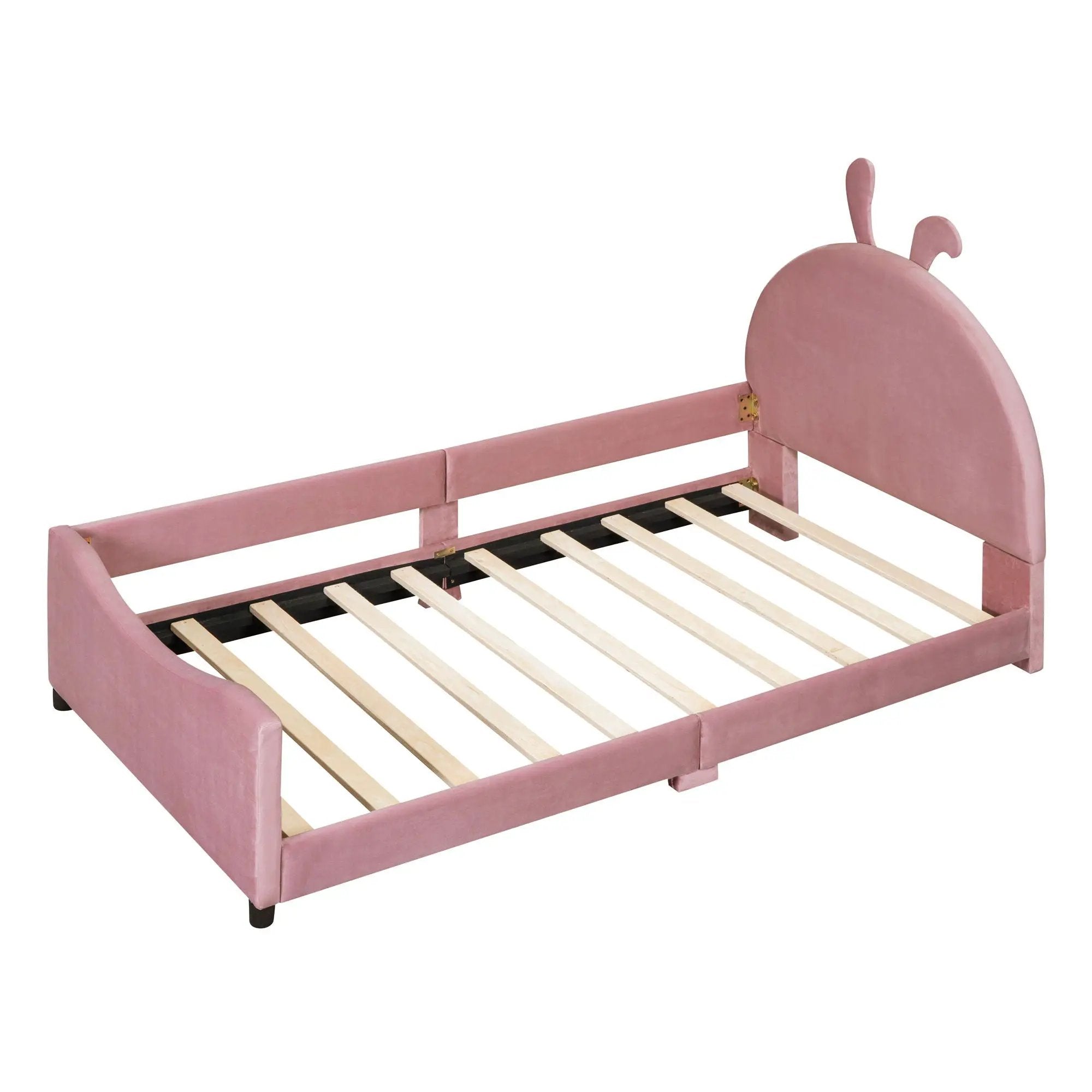 Upholstered Daybed With Rabbit Ear Shaped Headboard by Unique Piece Furniture