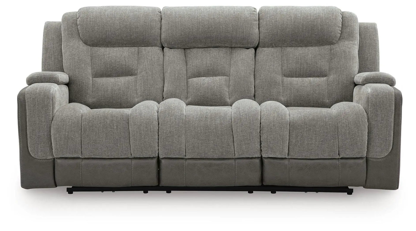 Mixed Motion - Power Reclining Sofa With Adjustable Headrest by Unique Piece Furniture