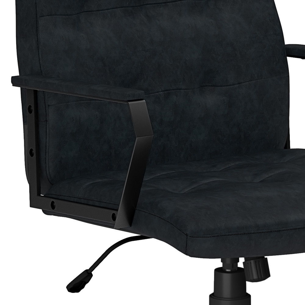 Foley - Swivel Office Chair - Distressed Blue by HouseOfZazla