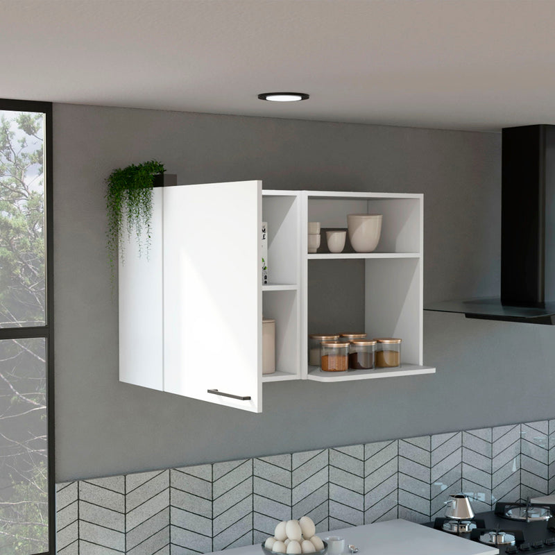 Burwood Kitchen Wall Cabinet with 2 Doors and Shelves - White, photo 3 of 7