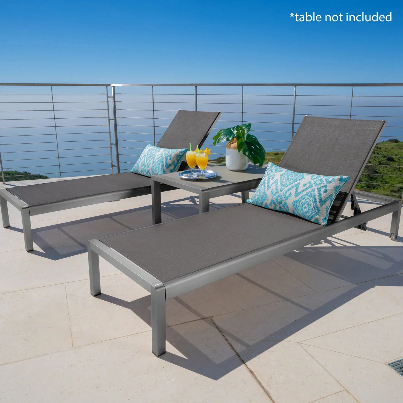 Outdoor Patio Chaise Lounge with 5 Reclining Positions by HouseOfZazla