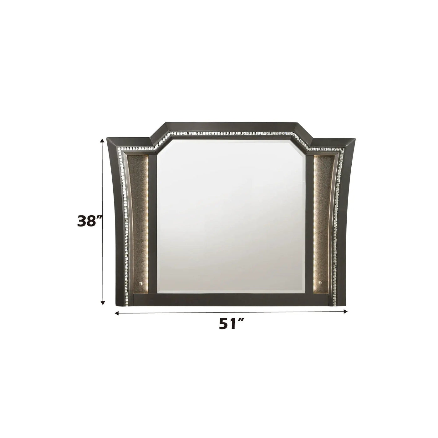 Kaitlyn - Mirror With LED by HouseOfZazla