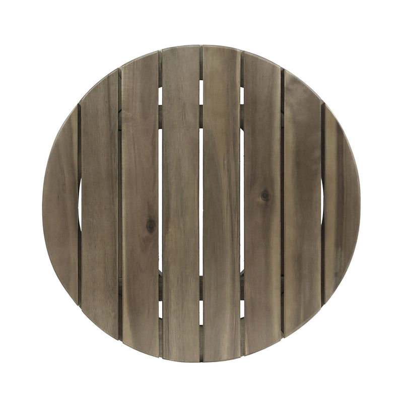 Outdoor Acacia Wood Side Table With Weather Resistance by HouseOfZazla