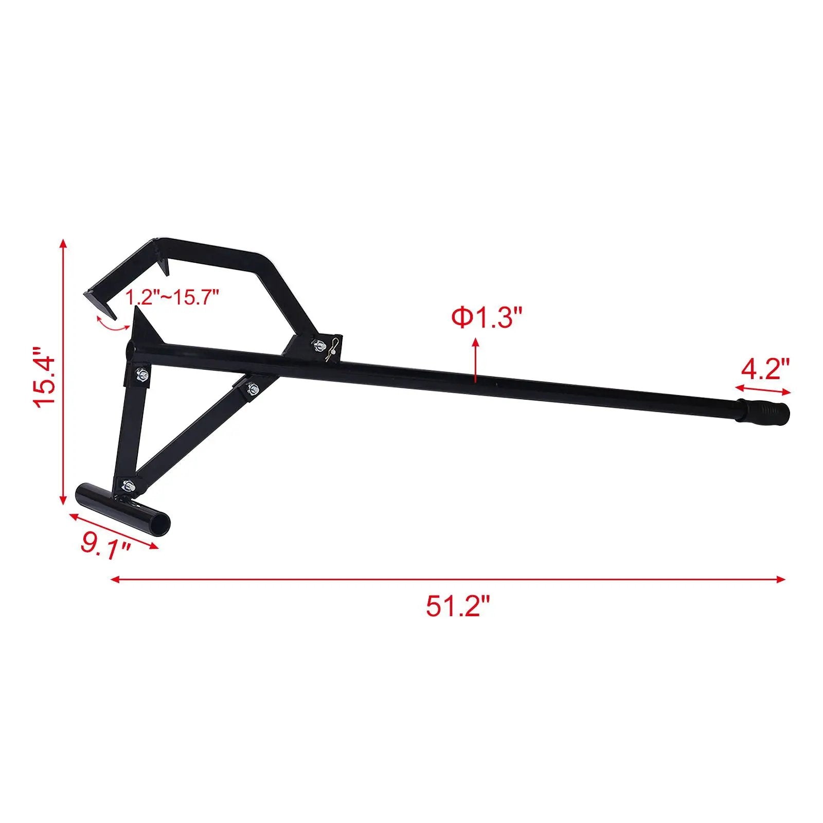 Timberjack Triple Thick Log Lifter Heavy-Duty Log Jack - Black by HouseOfZazla
