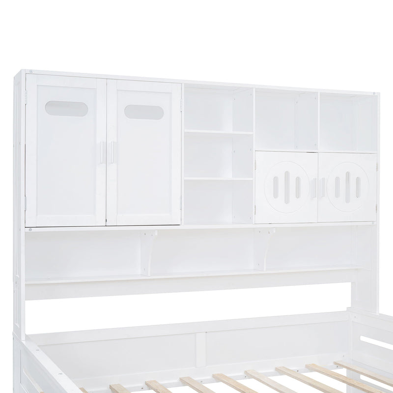 Daybed With All-In-One Cabinet And Shelf by HouseOfZazla
