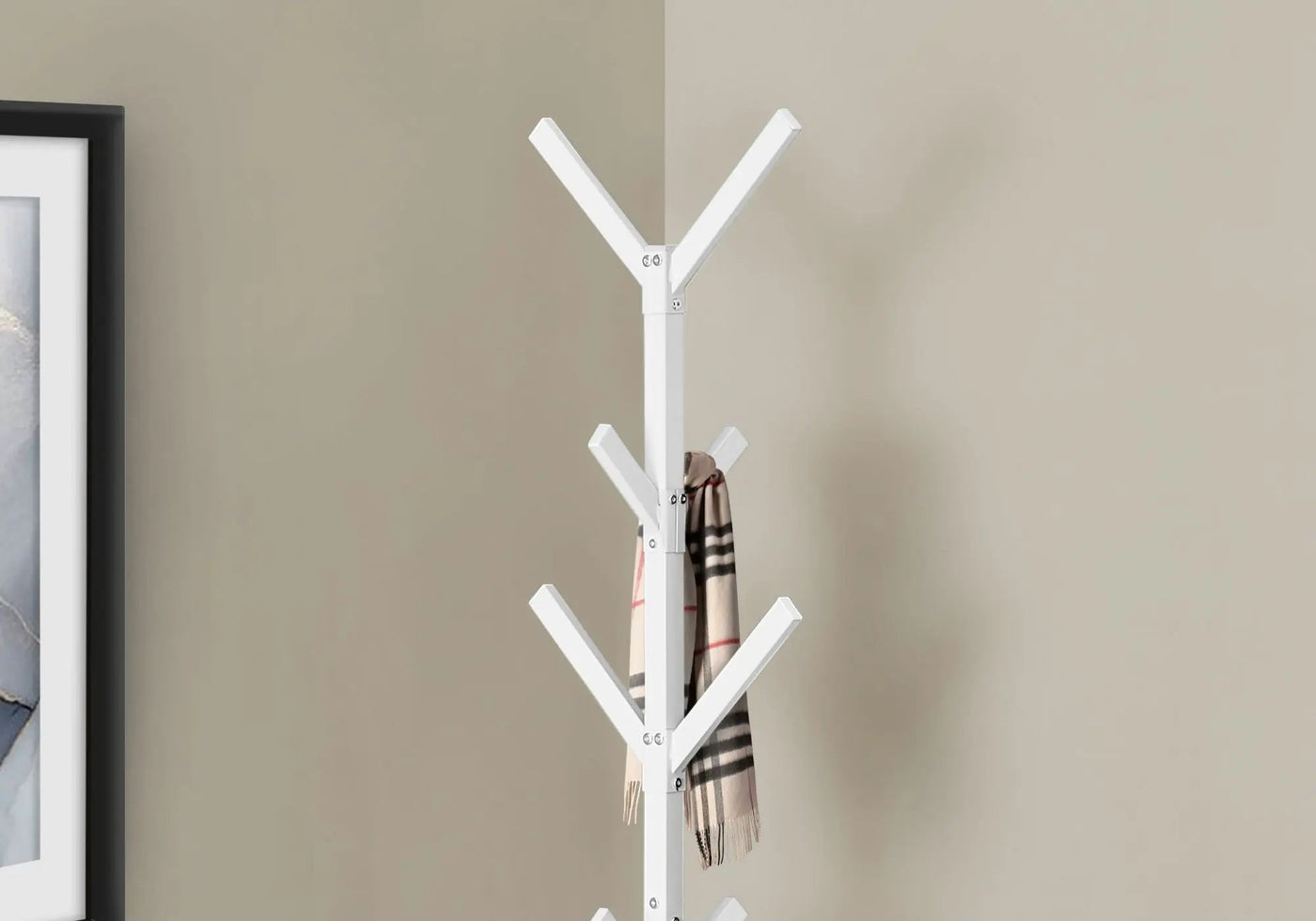 Coat Rack, Hall Tree, Freestanding, 8 Hooks, Entryway, Contemporary & Modern by HouseOfZazla