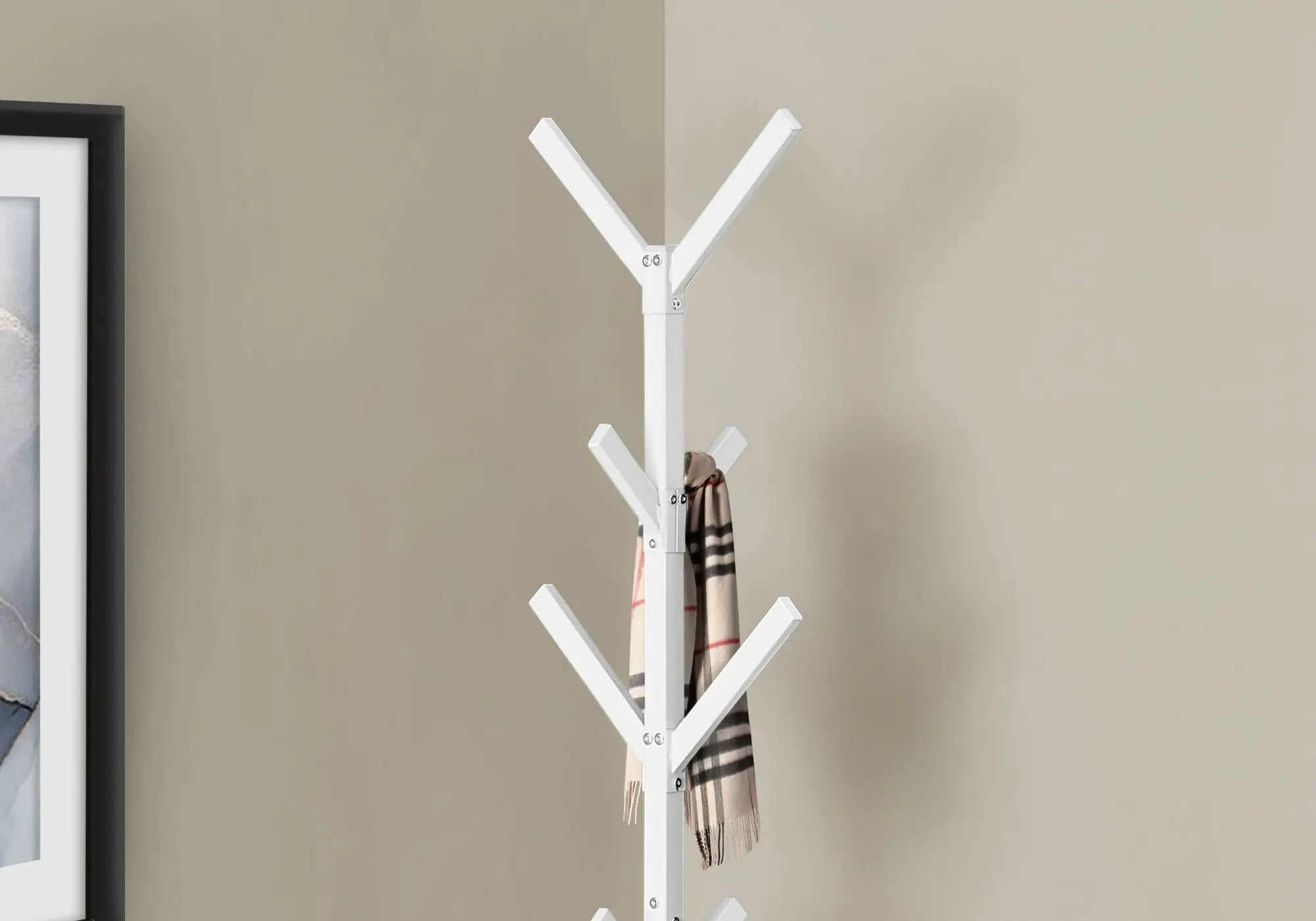 Coat Rack, Hall Tree, Freestanding, 8 Hooks, Entryway, Contemporary & Modern by HouseOfZazla