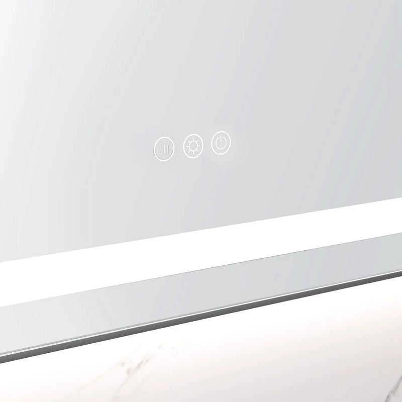 36" x 24" LED Bathroom Mirror with Front and Backlight by HouseOfZazla