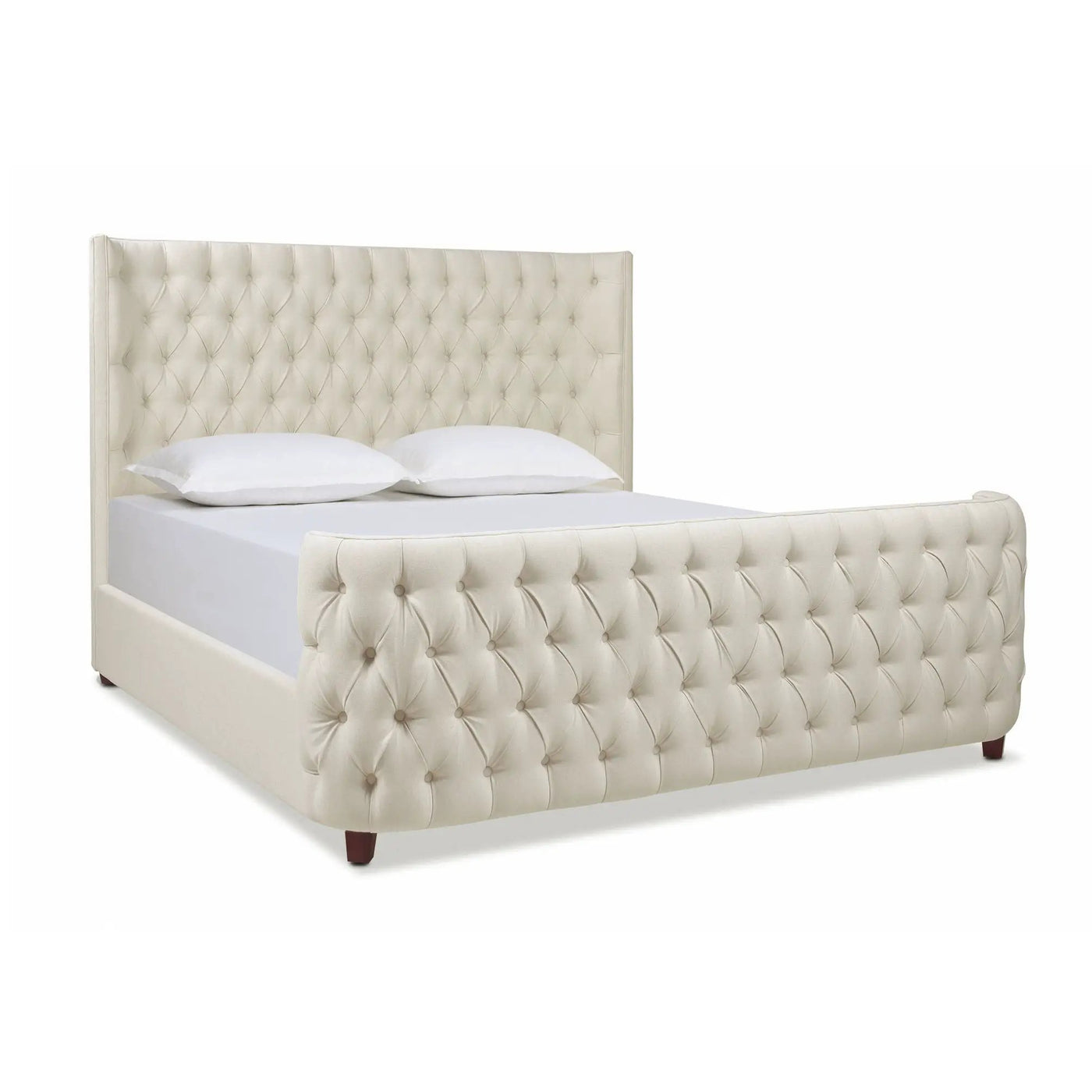 Brooklyn - Tufted Panel Bed Headboard And Footboard Set by HouseOfZazla