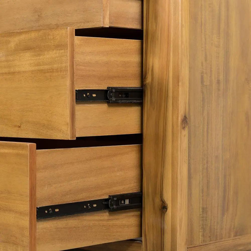 6 Drawer Dresser - Natural Wood / Brown by HouseOfZazla