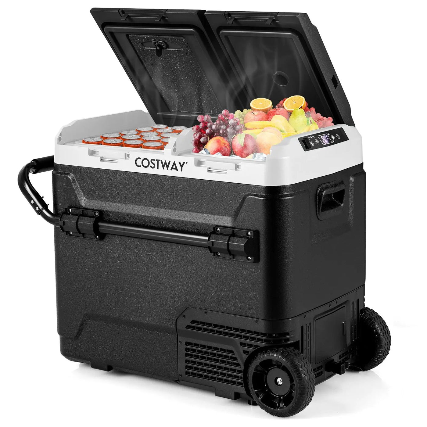 64QT Portable Compressor Fridge Freezer for Vehicles Camping Travel Truck RV Boat by DirectDeals