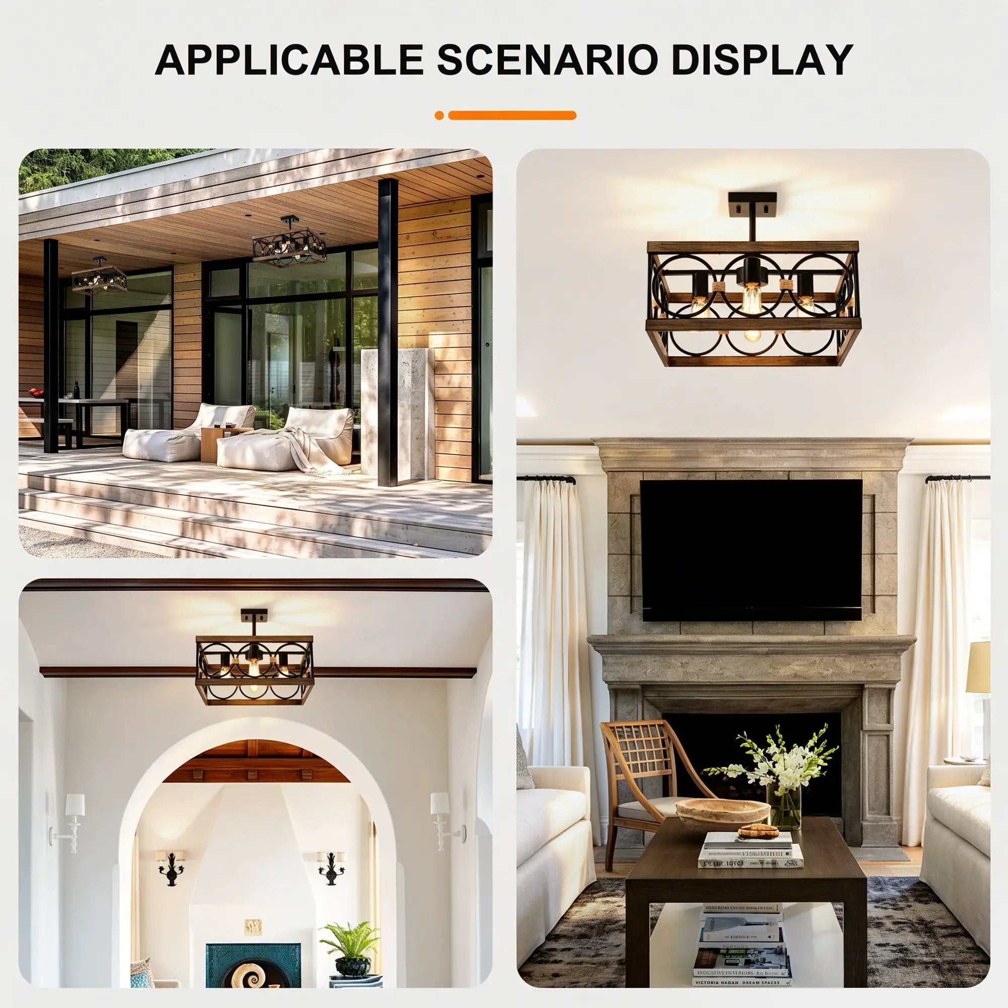 4-Light Square Kitchen Island Lights by HouseOfZazla