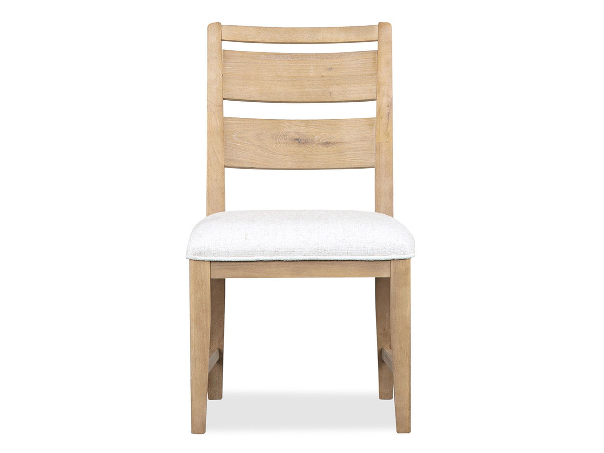 Somerset - Dining Side Chair With Upholstered Seat (Set of 2) - Butternut and Omari Natural, photo 4 of 7