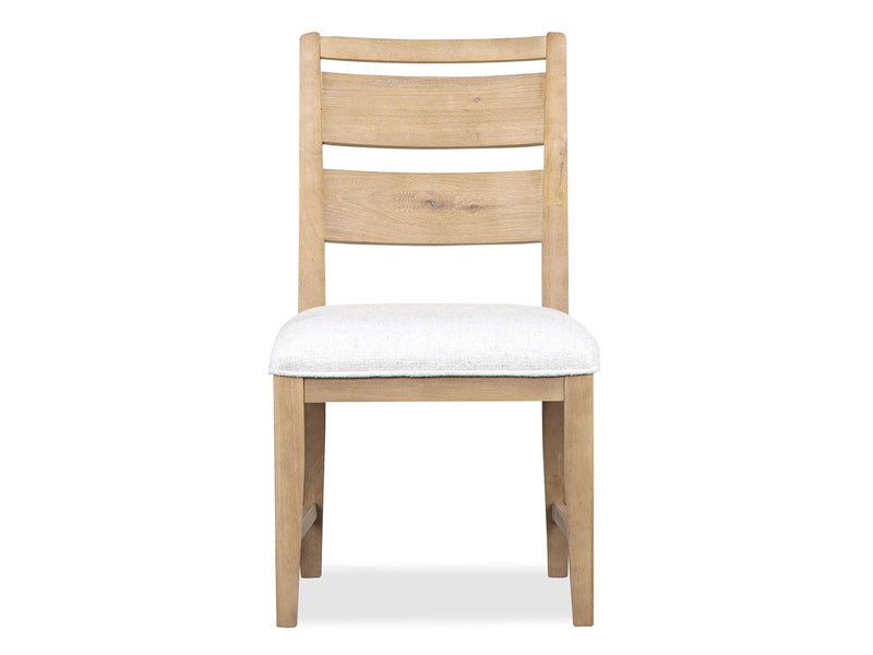 Somerset - Dining Side Chair With Upholstered Seat (Set of 2) - Butternut and Omari Natural, photo 4 of 7