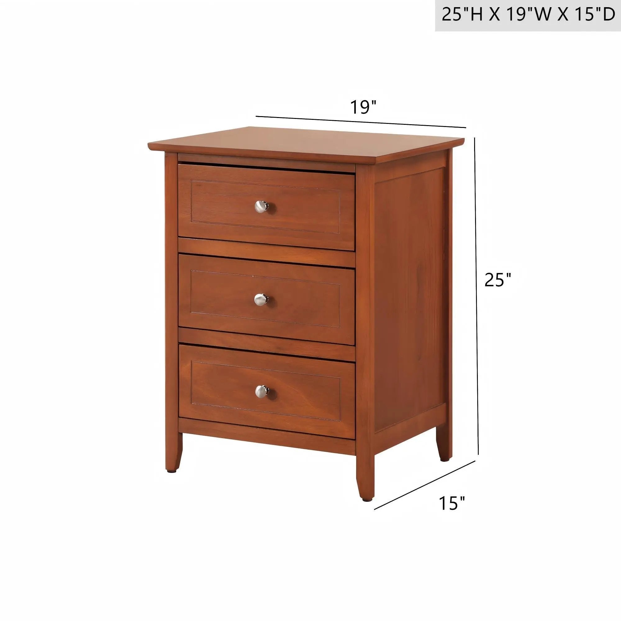 Daniel - 3 Drawer Nightstand by Unique Piece Furniture