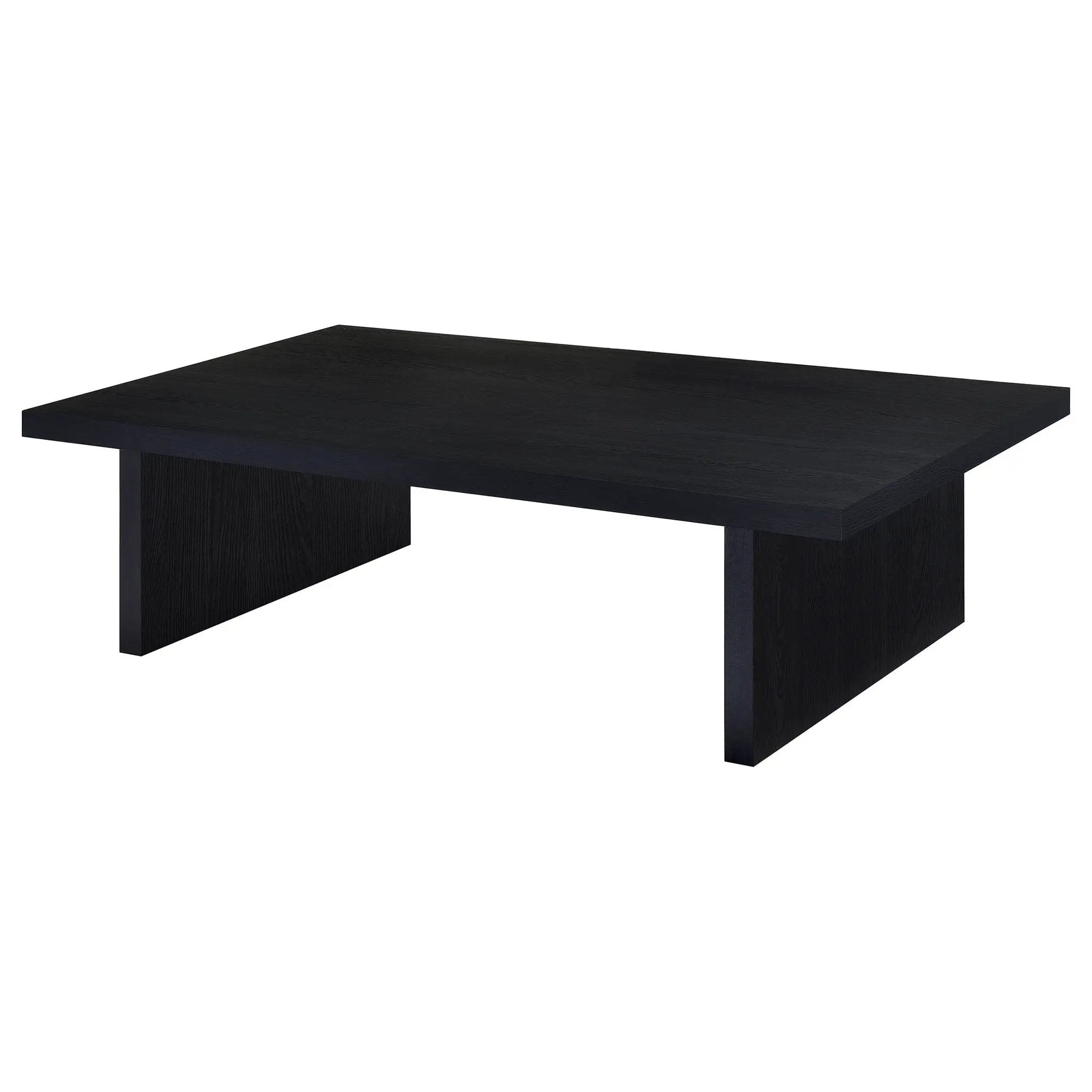 Max Rectangular Engineered Laminate Coffee Table Black by Unique Piece Furniture
