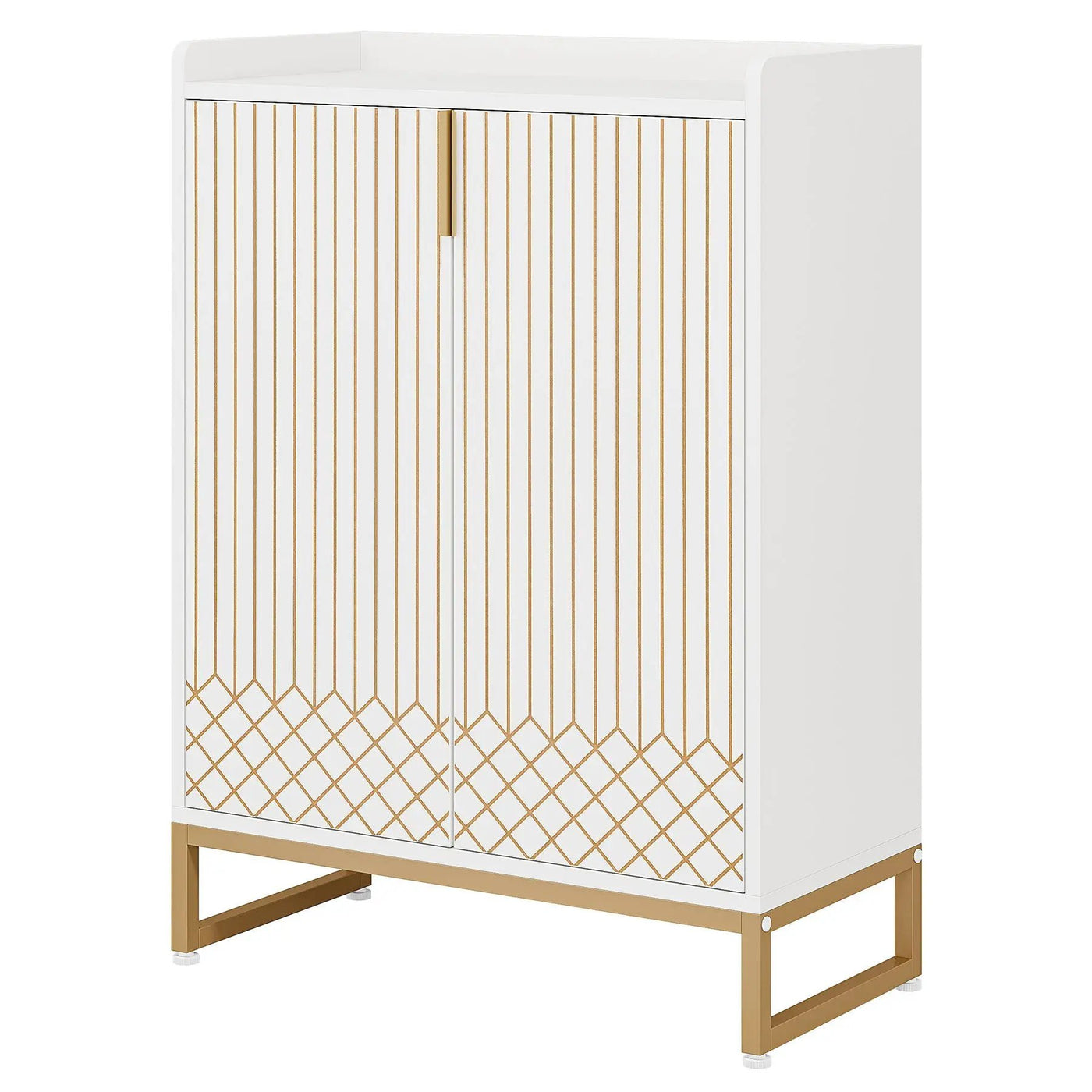 5 Tiers Shoe Storage Organizer With Doors by HouseOfZazla