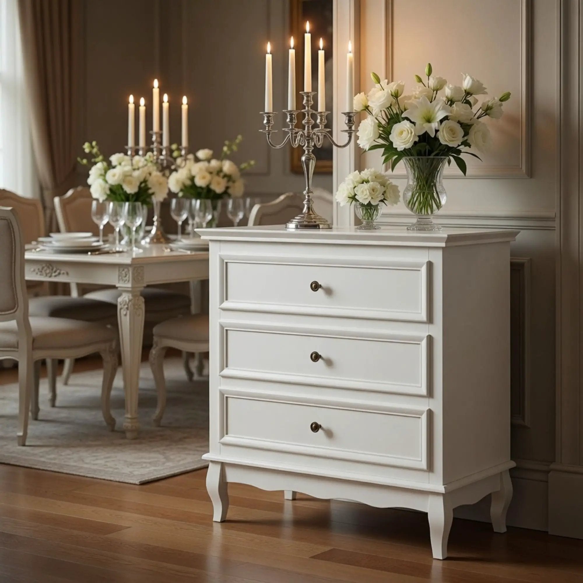 3 Drawer Dresser - White by HouseOfZazla