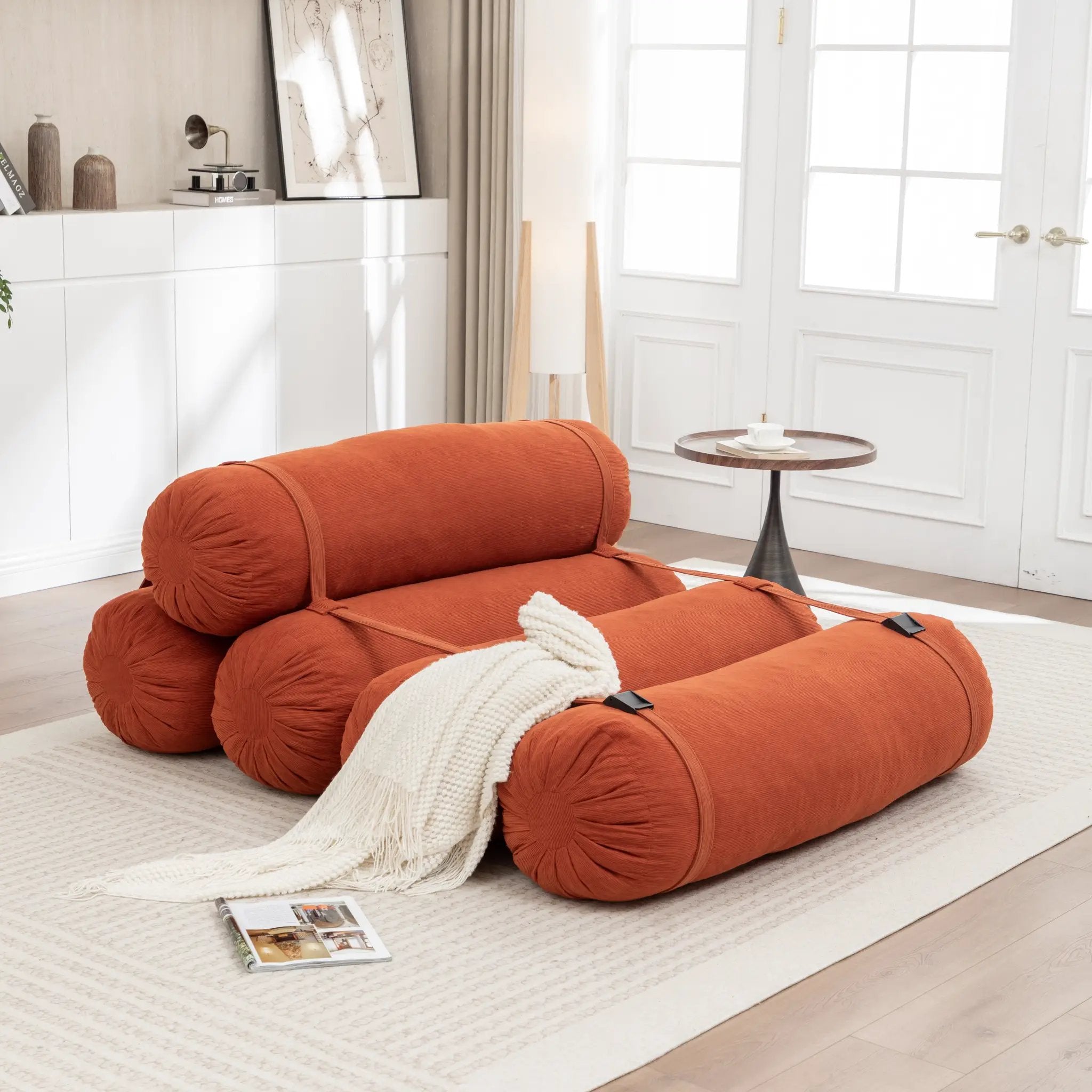 Adjustable Floor Sofa in Premium Corduroy by HouseOfZazla