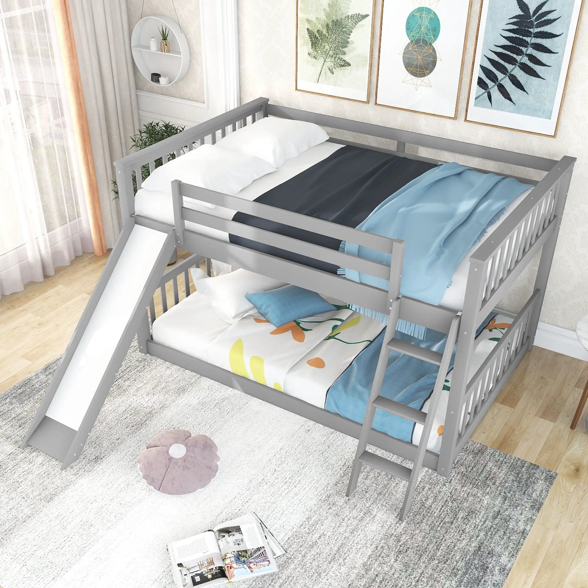 Bunk Bed & Convertible Slide And Ladder by Unique Piece Furniture