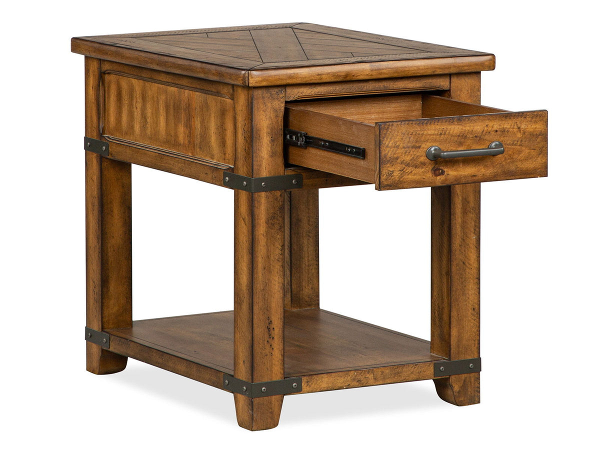 Chesterfield - Rectangular End Table - Farmhouse Timber, photo 4 of 7