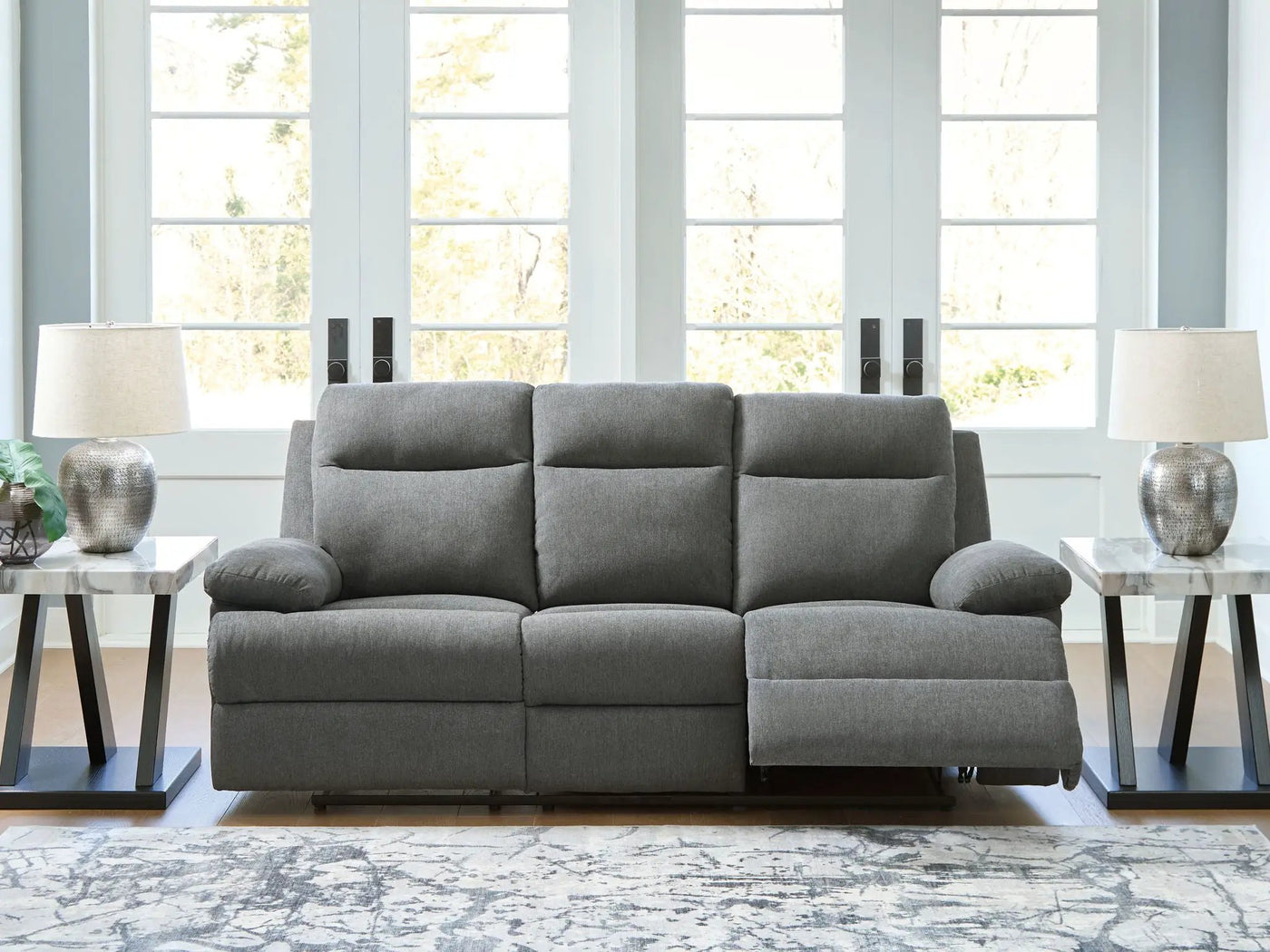 Side-Swipe - Reclining Sofa With Drop Down Table by Unique Piece Furniture