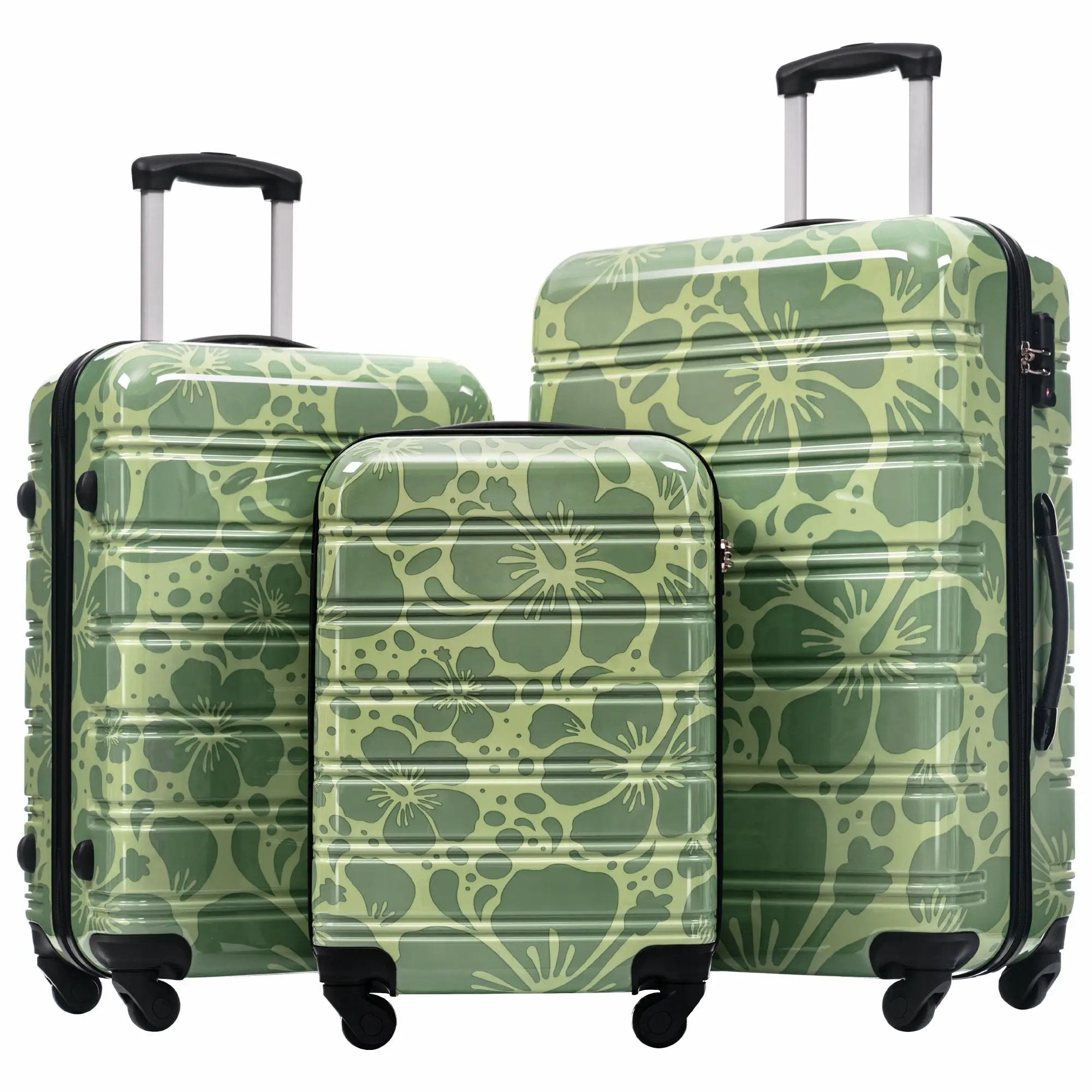 3-Piece Hard Shell Luggage Set – 20" 24" 28" by GigaTech by HouseOfZazla