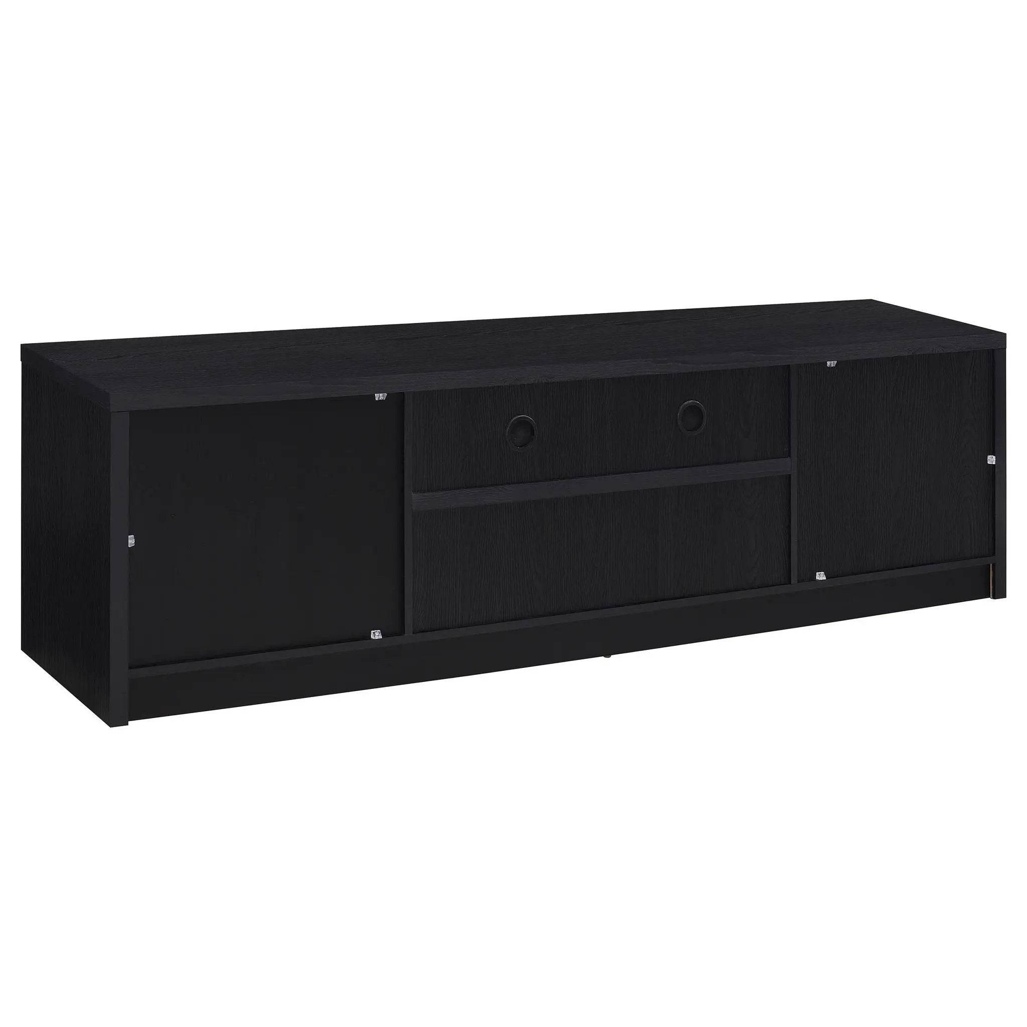 Winfield 3-piece Entertainment Center 78-inch TV Stand Black by Unique Piece Furniture